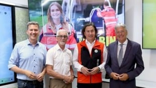 Fellner, Gitschthaler, Gütler und Kaiser eröffneten das neue Freiwilligenzentrum Kärnten.