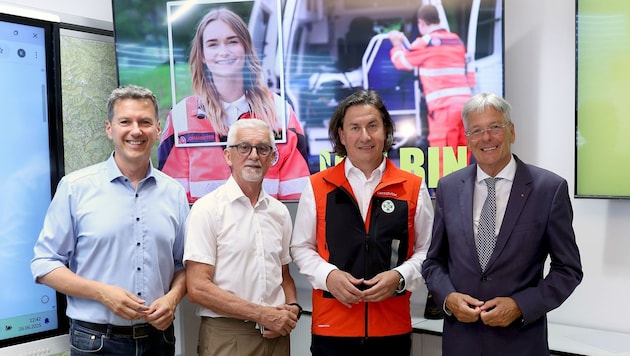 Fellner, Gitschthaler, Gütler und Kaiser eröffneten das neue Freiwilligenzentrum Kärnten.