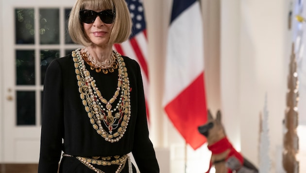 Anna Wintour bei einem Staatsdinner im Weißen Haua