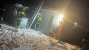 Vier Feuerwehren konnten das Gebäude löschen.