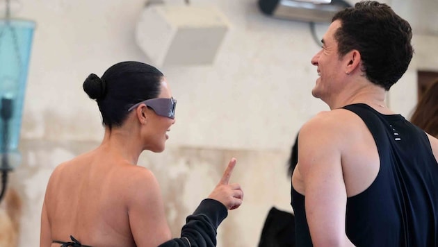 Die zwei verstehen sich blendend: Kim Kardashian und Orlando Bloom flirteten in Venedig, was das ...
