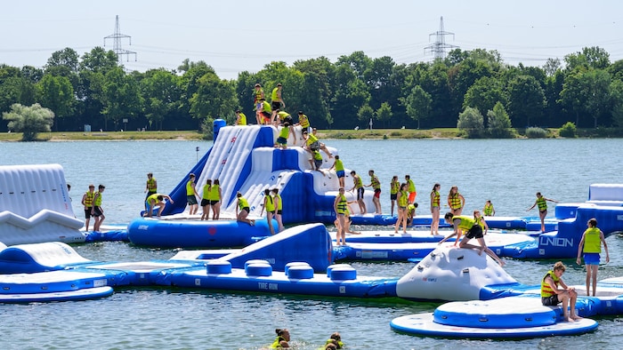 Bis zu 190 Personen können sich gleichzeitig auf dem Parcours tummeln.