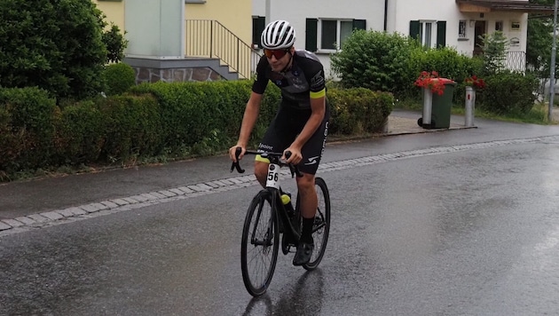 Julius Scherrer gab vom Start in Lochau weg Vollgas.