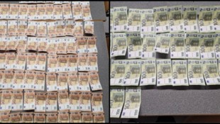 Insgesamt wurden 10.000 Euro Falschgeld sichergestellt.