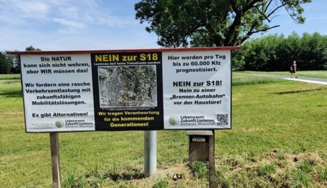 Heftige Proteste gegen die Straße kommen aus Lustenau. Bei einer der Volksbefragung im Jahr 2023 ...