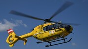 Der Rettungshubschrauber Christophorus 6 ist vor Ort im Einsatz.