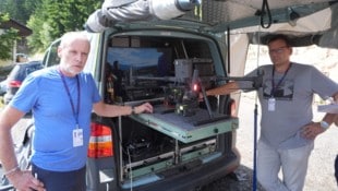 Drohnen-Profis Werner Lackner und Ewald Binder von der Landespolizeidirektion