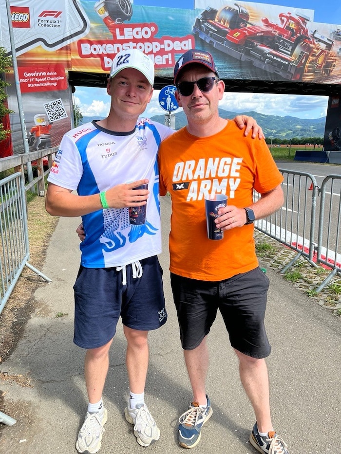 Sam und Bas sind zum ersten Mal am Red Bull Ring.