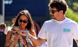 Alexandra Saint Mleux und Ferrar-Star Charles Leclerc