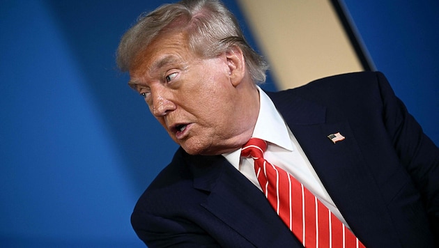 US-Präsident Donald Trump beim NATO-Gipfel in Den Haag