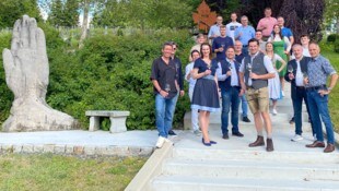 Die Leutschacher Wirte und Weinbauern am Gut Moser