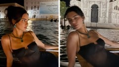 Kendall Jenner wurde beim Verlassen der Hochzeitsinsel per Boot gesichtet – vor der ...