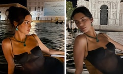 Kendall Jenner wurde beim Verlassen der Hochzeitsinsel per Boot gesichtet – vor der ...