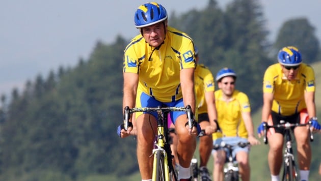 Der Alt-Landeshauptmann ist begeisterter Fahrradfahrer (Archivbild).
