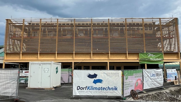 Bis der Neubau fertig ist, wird das Ausweichgebäude in Bregenz stehen.