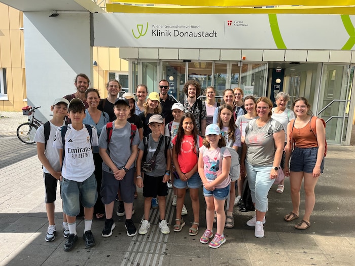 Das Team des Diabetes-Teams der Klinik Donaustadt mit den diesjährigen Teilnehmern.