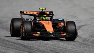Lando Norris startet von der Pole-Position ins Rennen am Sonntag.