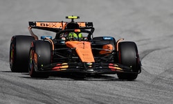 Lando Norris startet von der Pole-Position ins Rennen am Sonntag.
