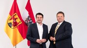 ÖVP-Landesobmann Christoph Zarits und Klubchef Bernd Strobl.