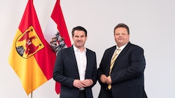 ÖVP-Landesobmann Christoph Zarits und Klubchef Bernd Strobl.