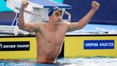 Jubel über EM-Dreifachgold: Luka Mladenovic.