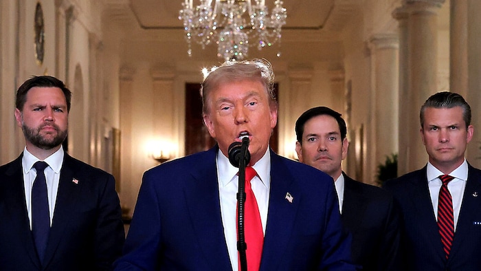 US-Präsident Donald Trump informierte unmittelbar nach den Angriffen seiner Luftwaffe, dass ...