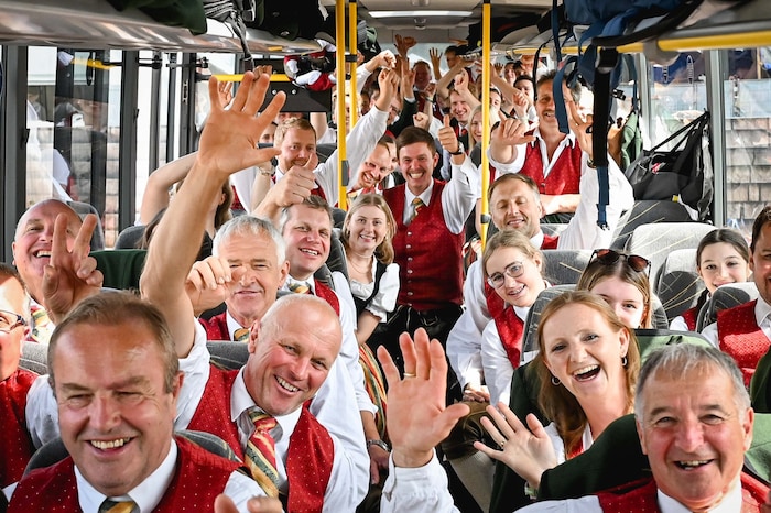 Mit einem Bus reiste die Trachtenkapelle St. Koloman ins Innviertel.