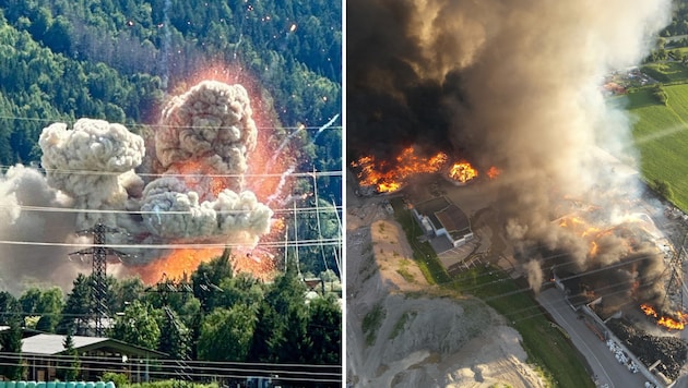 Ende Juni kam es zu dem Inferno in Nußdorf-Debant. Der Einsatz dauerte tagelang.
