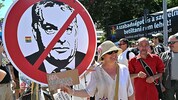 Vergangene Proteste gegen den Ungarn-Premier in Budapest: 