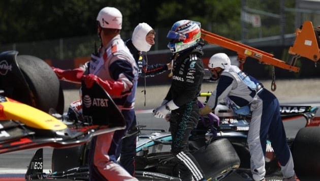 Antonelli räumte Verstappen in der ersten Runde in Kurve 3 ab. 
