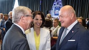 Gute Stimmung zwischen Karoline Edtstadler, Kanzler Christian Stocker und Noch-Landeshauptmann ...