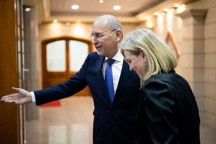 Mir dem jordanischen Amtskollegen in Amman