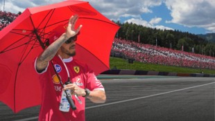 Wir sehen uns wieder, Spielberg! Hamilton (li.) winkt den Fans zu – diese werden noch sehr viele ...