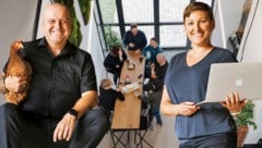 Gernot und Michaela Neuhauser betreiben den Coworking-Hof namens 2kanter in Engerwitzdorf.