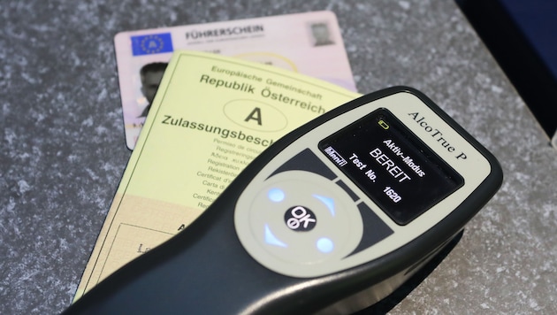 Der Alkotest bei der Autofahrerin in Freistadt war positiv