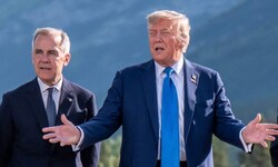 Kanadas Premierminister Mark Carney und US-Präsident Donald Trump beim G7-Gipfel in Kanada
