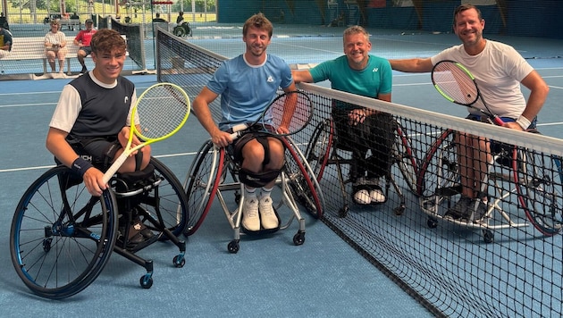 Maxi Taucher (li.) und sein Partner Geoffrey Jasiak machten im Finale mit ihren Schweizer ...