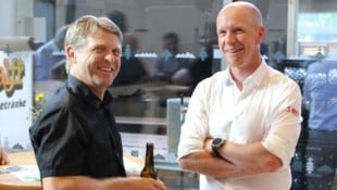 Der neue VSV-Geschäftsführer Christoph Kraxner (r.) im Gespräch mit dem langjährigen Alpinchef ...