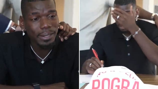 Paul Pogba unterschrieb seinen Vertrag mit Tränen in den Augen.