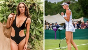 Carson Branstine finanziert als Model ihre Tennis-Karriere. In Wimbledon qualifizierte sich sich ...
