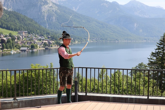 Peitschenknallen vor dem Grundlsee