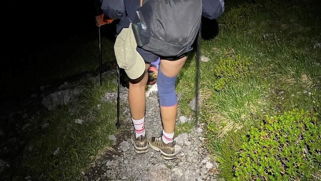 Schlechte Ausrüstung: Mehrere Letten wagten sich mit Turnschuhen auf eine hochalpine Wanderung ...