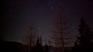 Der Sternenhimmel über Bad Kleinkirchheim.