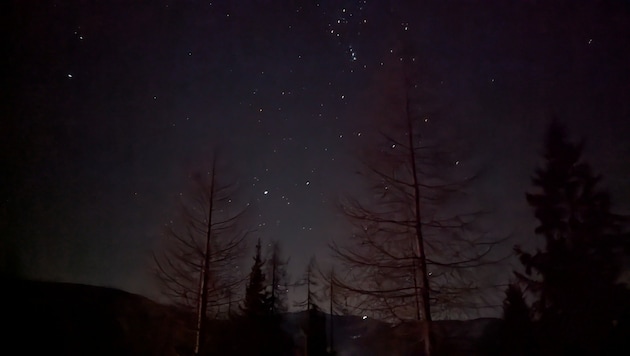 Der Sternenhimmel über Bad Kleinkirchheim.