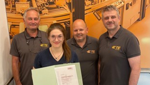 Leiter Helmut Weidenauer und die Lehrlingsausbilder Robert Wenisch und Christian Lapacka ...