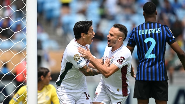 Fluminense jubelt über den Viertelfinaleinzug.