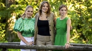Kronprinzessin Amalia, Prinzessin Ariane und Prinzessin Alexia waren die heimlichen Stars des ...