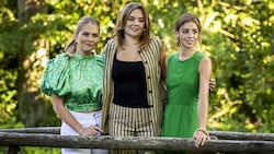 Kronprinzessin Amalia, Prinzessin Ariane und Prinzessin Alexia waren die heimlichen Stars des ...