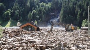 Bilder des Schreckens nach dem Unwetter in Gschnitz.