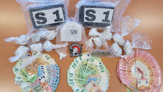 Die Polizei hat rund 3,5 Kilogramm Kokain sichergestellt.